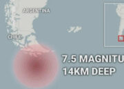 Gempa Bumi 7,5 MW Guncang Argentina dan Chili