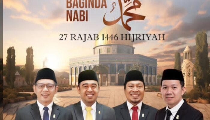 Pimpinan dan Anggota DPRD Kota Makassar Ucapkan Selamat Memperingati Isra Miraj 1446 H