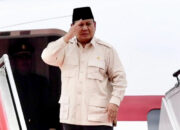Prabowo ke Brunei Terima Penghargaan Bintang Kebesaran