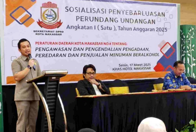 Anggota DPRD Kota Makassar dari Fraksi Gerindra, Muhammad Farid Rayendra menggelar sosialisasi Peraturan Daerah (Perda)