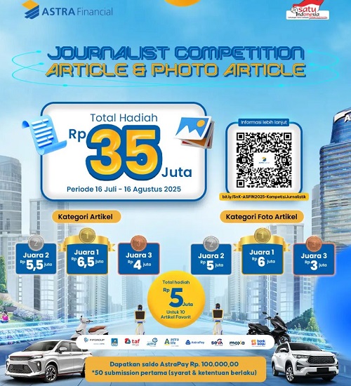 Astra ajak jurnalis berkontribusi dalam literasi keuangan dan inklusi keuangan melalui Astra Financial Journalist Competition 2025.