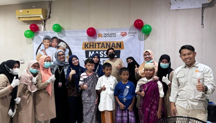 Tigalapan Indonesia Bersama Rumah Zakat sukses di laksanakan Khitanan Gratis