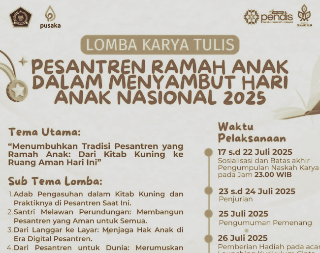 Tiga Santri Sulsel Juara Lomba Karya Tulis Ilmiah Nasional, Ini Daftar Lengkap Pemenang yang dilaksanakan Kementerian Agama