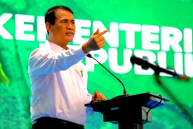 Kementan Segel 250 Ton Beras Impor Ilegal di Aceh yang dilakukan pada Minggu (23/11/2025) dini hari di Gudang PT Multazam Sabang Grup (MSG)