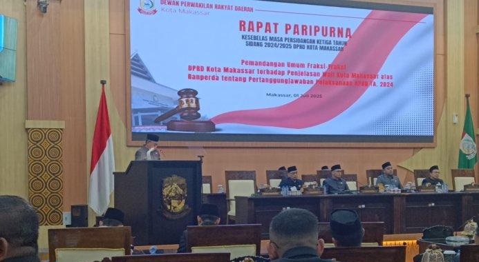 Fraksi Partai Keadilan Sejahtera, PKS apresiasi Pemkot Makassar atas realisasi pendapatan yang mencapai 81,61 persen pada 2024