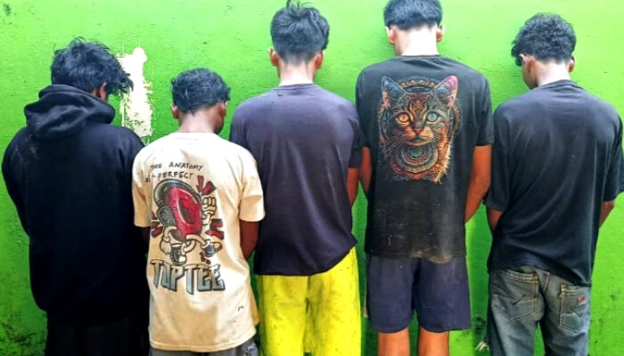 Mencuri, Polsek Pasimasunggu Selayar Bekuk Lima Remaja