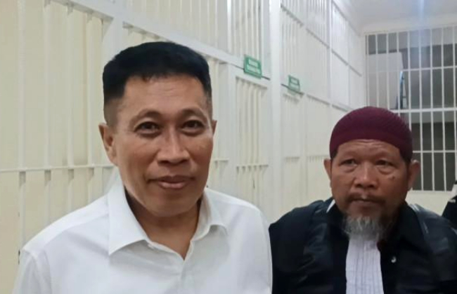 Terdakwa Kasus Uang Palsu di UIN Mengaku Diperas Jaksa Rp 5 Miliar padasidang nota pembelaan di Pengadilan Negeri Sungguminasa