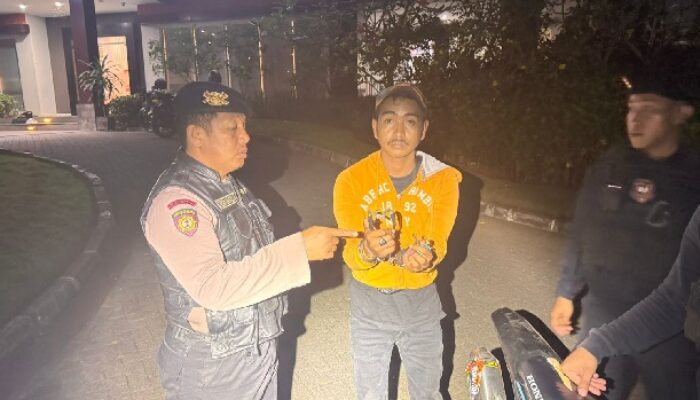 Patroli Presisi Polres Gowa Tangkap Pemuda Bersenjata Busur