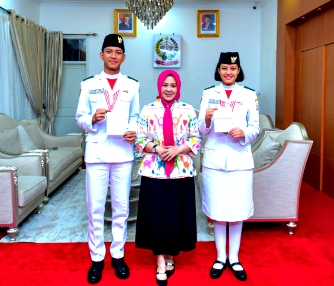 Tabungan Pendidikan untuk Aliah dan Nadhif, Dua Paskibraka Nasional Asal Sulsel hingga menyelesikan pendidikan jenjang SMA