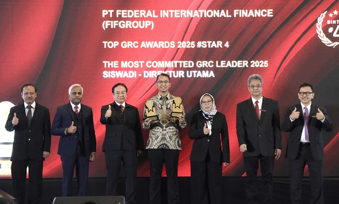 Berkat tata kelola yang baik FIFGROUP raih penghargaan TOP GRC 2025 dari Majalah Top Business. Ini merupakan ajang tahunan