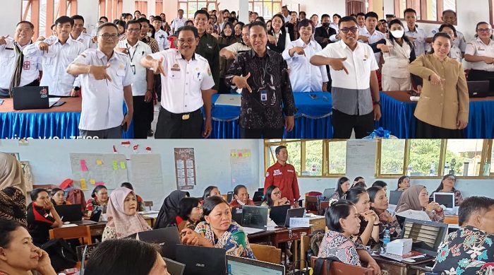 Kepala Dinas Pendidikan Tana Toraja, Andarias Lebang SPd MM membuka Pelatihan Pembelajaran Mendalam Batch-2 di Tana Toraja.