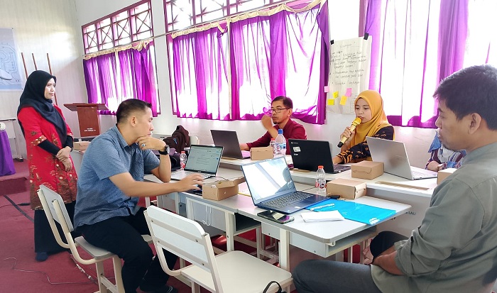 Pelatihan Pembelajaran Mendalam Batch2 di Maros gunakan dua sekolah yakni SMAN 1 Maros dan SMPN 18 Kecamatan Lau.