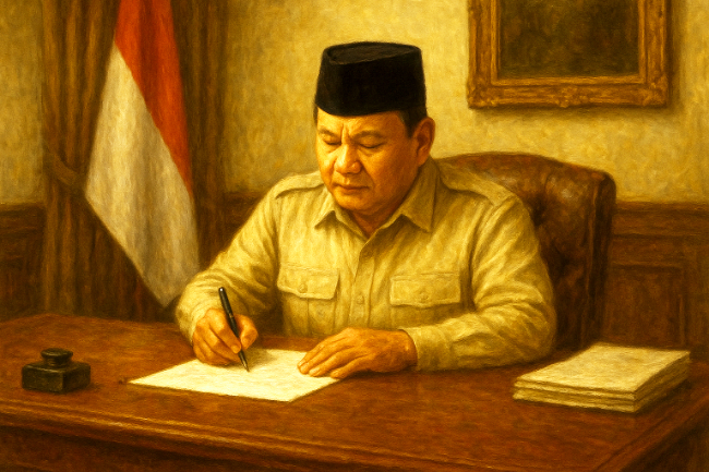 Surat Khusus Presiden Prabowo Buat 5 Mantan Menteri yang Kena Reshuffle yang disampaikan langsung oleh Sekretaris Kabinet Tedy Indrawijaya