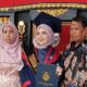Siti Fatimah wisudawan terbaik Unibos (Universitas Bosowa) yang brlangsung di Balai Sidang 45, Rabu, 22 Oktober 2025