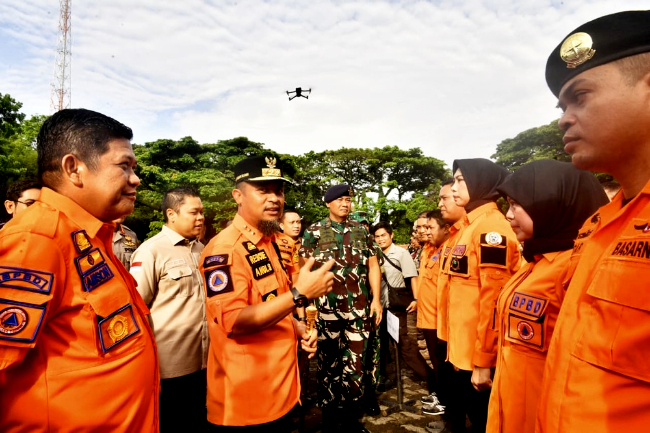 BPBD Sulsel Apel Kesiapsiagaan Hadapi Bencana bersama koordinasi pentahelix menghadapi bencana di puncak musim hujan