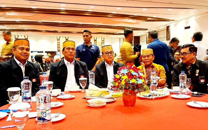 Gubernur Kaltara hadiri Mukernas KKSS di Hotel Claro Makassar, Jumat, 14 November 2025. Dia datang bersama 20 anggota rombongannnya