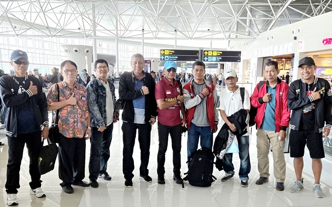 Tim Alumni SMANSA Makassar ke Tanjung Selor ikuti Piala Kaltara Dihati U-50 yang akan berlangsung, tanggal 7-9 November 2025