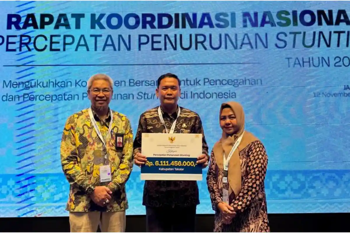 Pemerintah Kabupaten Takalar dapat insentif Rp6,1 miliar dari pemerintah pusat sebagai apresiasi karena berhasil menurunkan angka stunting