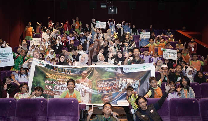 Dompet Dhuafa Sulsel ajak 100 anak yatim belanja bersama di Makassar Town Square (MTOS), Sabtu (7/2/2026) kolaboraso Tigalapan Indonesia