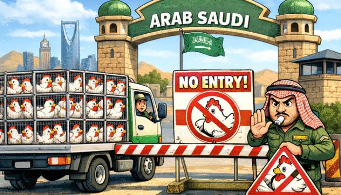 Arab Saudi Melarang Impor Ayam dari Indonesia dan 39 Negara Lainnya