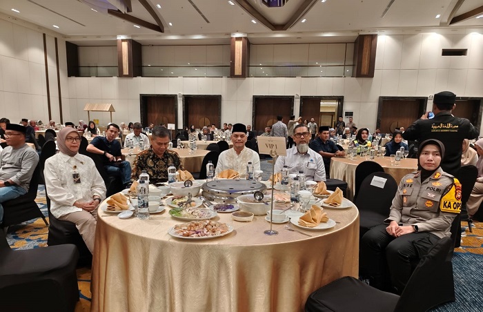 Ratusan relasi hadiri buka puasa bersama ALFI Sulselbar di Hotel Claro Makassar, Jumat, 13 Maret 2026 petang