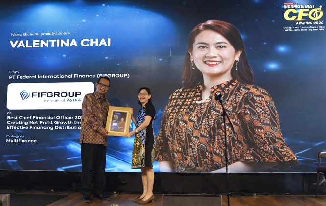 PT Federal International Finance, FIFGROUP raih dua penghargaan bergengsi dari Warta Ekonomi yakni Best Chief Financial Officer 2026