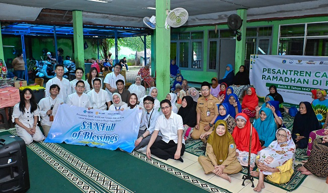 Memanfaatkan momentum Ramadan Berbagi PT Surya Artha Nusantara Finance peduli Kesehatan Lansia Lewat SANFull of Blessings, Senin (9/3/2026).