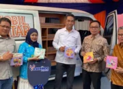 Pemkab Soppeng dapat bantuan mobil dari Askrindo (Asuransi Kredit Indonesia) untuk mendukung kegiatan literasi di daerah tersebut