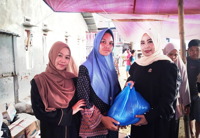 Majelis Talim Al-Muhajirin Sinjai bantu korban kebakaran di Kelurahan Lappa, Kecamatan Sinjai Utara, Rabu, 15 April 2026