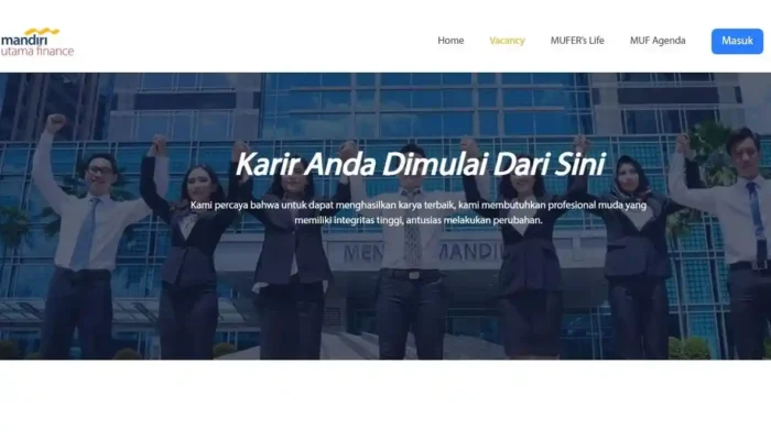 Mandiri Utama Finance Buka Lowongan Kerja Untuk 273 Posisi