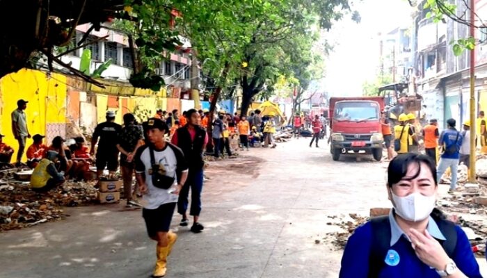 Penertiban PKL Makassar Berlanjut ke Gerobak Kuning di Jalan Tinumbu