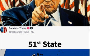 Ambisi Donald Trump Tak Terbendung, Memosting Venezuela Negara Bagian AS ke-51 di akun sosialnya Truth menandai peta dengan bendera AS