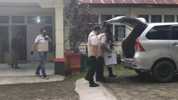 Penyidik Tipikor Polres Gowa periksa Kadis Perkimtan (Perumahan Kawasan Permukiman dan Pertanahan (Perkimtan) Gowa, Abdullah Sirajuddin.