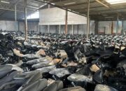 Polda Metro Jaya gerebek gudang motor ilegal yang suduh ekspor 99.000 unit kendaraan, sejak tahun 2022.