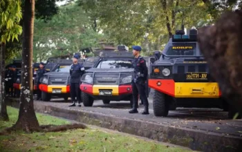 Polda Sulsel siapkan 2.181 personel gabungan kawal unjuk rasa Hari Buruh Internasional di Makassar, Jumat (1/5/2026)