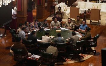 Presiden Prabowo Subianto kumpul sejumlah menteri KabinetMerah Putih di Hambalang, Jawa Barat, Sabtu, 2 Mei 2026