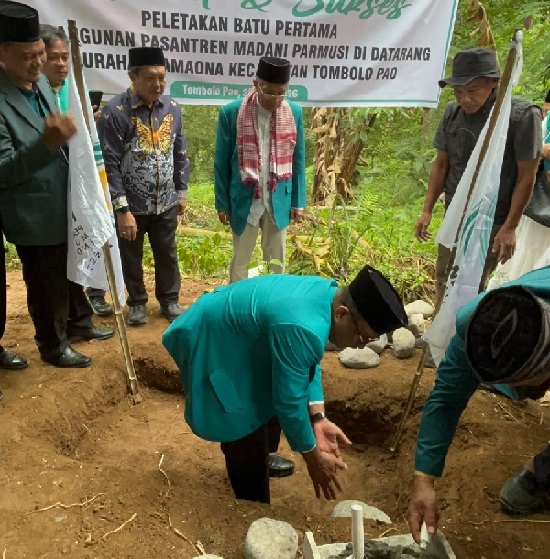 Niat Parmusi (Persaudaraan Muslim Indonesia) menghadirkan pondok pesantren (Ponpes) di Kabupaten Gowa akhirnya terwujud