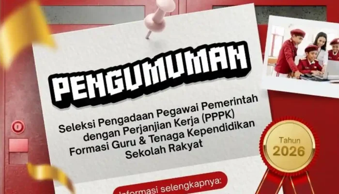 Kemensos Buka Seleksi PPPK Tendik Sekolah Rakyat 2026