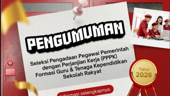 Kemensos buka seleksi PPPK (Pengadaan Pegawai Pemerintah dengan Perjanjian Kerja (PPPK) untuk Tenaga Kependidikan (Tendik) Sekolah Rakyat tahun 2026