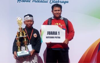 Girial Ahmad Maulana Sabet Medali Emas O2SN SMP Kota Makassar