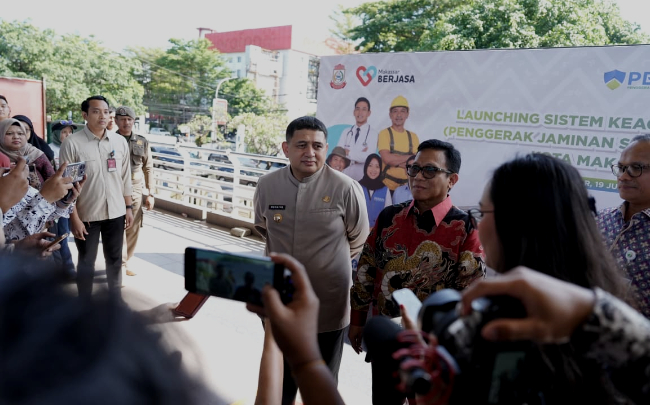 Pekerja Rentan di Makassar Dapat Jaminan Kecelakaan, Kematian dan Hari Hari Tua bekerja sama dengan BPJS Ketenagakerjaan