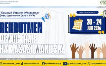 Kementerian HAM butuh 200 tenaga kerja penggerak Hak A membuka rekrutmen atau penerimaan Penggerak HAM Tahun 2026