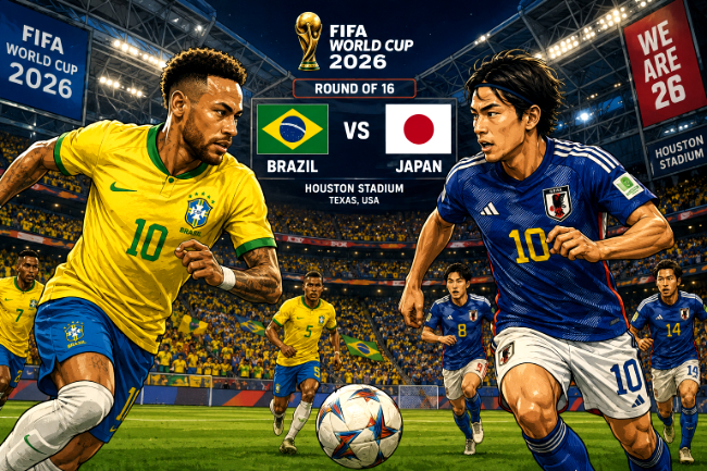 Jadwal Piala Dunia Selasa 30 Juni: Prediksi Brasil vs Jepang akan berlangsung Selasa (30/6/2026) dini hari Wita