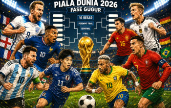 Jadwal Lengkap Fase Gugur 32 Besar Piala Dunia 2026, Sejumlah 32 tim akan memulai pertandingan pada Senin dini hari nanti