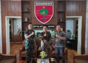 Terpilih PWI Sulawesi Selatan Suwardi Thahir kunjungi Kasdam (Kepala Staf Kodam) XIV/Hasanuddin, Brigjen TNI Ayi Lesmana