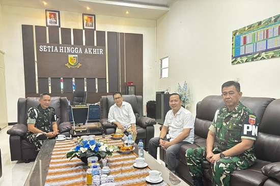 Ketua terpilih PWI Sulsel Suwardi Thahir periode 2026-2032 kunjungi markas Pomdam XIV/Hasanuddin di Makassar, Jumat (12/6/2026).