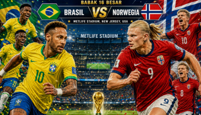 Jadwal dan Prediksi Pertandingan Brasil vs Norwegia