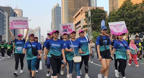 FIFGROUP gaungkan kampanye Perempuan Berperan dorong kesetaraan gender di CFD Pusat Kota Jakarta, Minggu (5/7/2026).