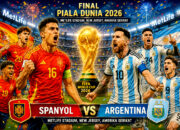 Prediksi Pertandingan Final Spanyol vs Argentina Piala Dunia 2026 akan berlangsung Senin (20/7/2026) dini hari Wita