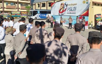 Hari pertama memimpin apel pagi, Plh Kapolresta Gowa Kombes Gani Alamsyah, tegaskan komitmen wujudkan pelayanan Polri yang presisi
